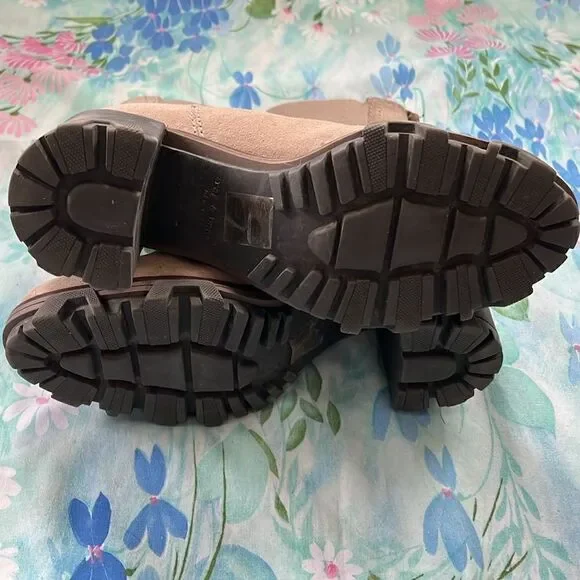 Rag & Bone Shiloh Mid Chelsea Suede Taupe Boots - 39.5 - Picture 6 of 17